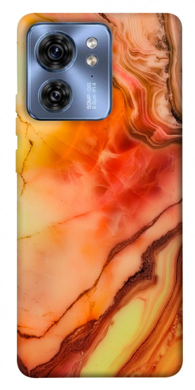 Чехол itsPrint Красный коралл мрамор для Motorola Edge 40, мрамор, купить оптом с доставкой