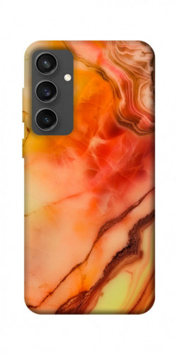 Чехол itsPrint Красный коралл мрамор для Samsung Galaxy S24 FE