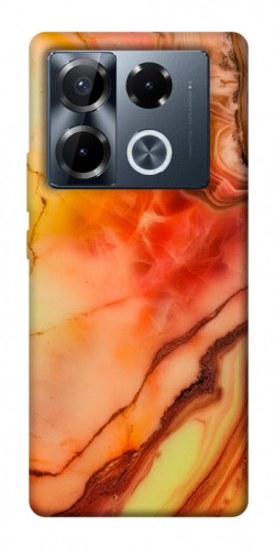 Чехол itsPrint Красный коралл мрамор для Infinix Note 40 Pro 4G