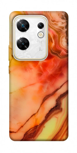 Чехол itsPrint Красный коралл мрамор для Infinix Zero 30 4G