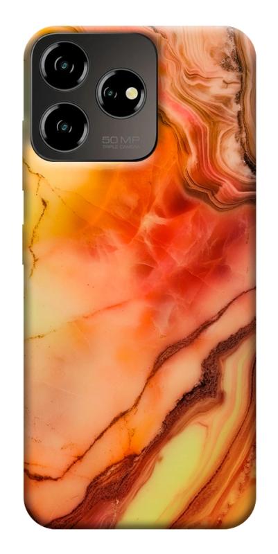 Чехол itsPrint Красный коралл мрамор для ZTE Blade V50 Desing 4G, мрамор, купить оптом с доставкой