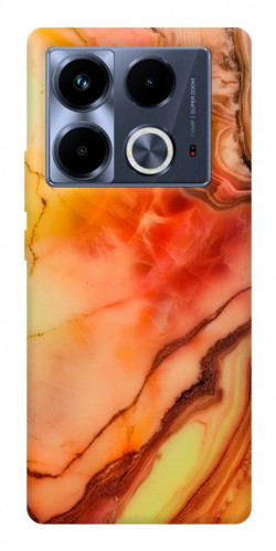 Чехол itsPrint Красный коралл мрамор для Infinix Note 40 4G