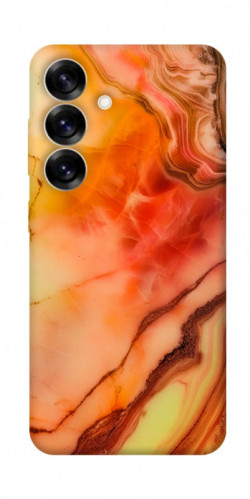 Чехол itsPrint Красный коралл мрамор для Samsung Galaxy S25