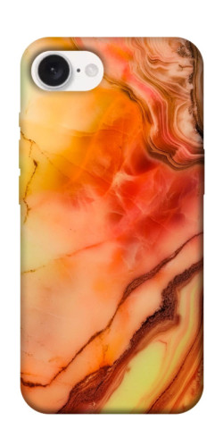 Чехол itsPrint Красный коралл мрамор для Apple iPhone 16e (6.1")