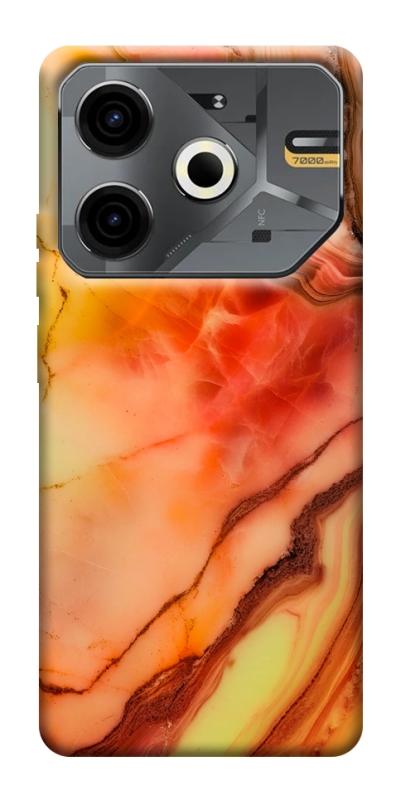 Чехол itsPrint Красный коралл мрамор для TECNO Pova 6 Neo (LI6), мрамор, купить оптом с доставкой