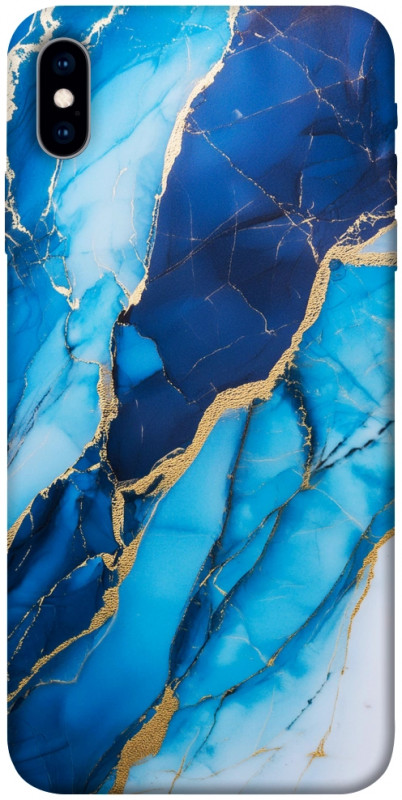 Чехол itsPrint Blue marble для Apple iPhone X (5.8"), мрамор, купить оптом с доставкой