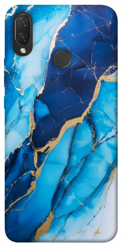Чехол itsPrint Blue marble для Huawei P Smart+ (nova 3i), мрамор, купить оптом с доставкой