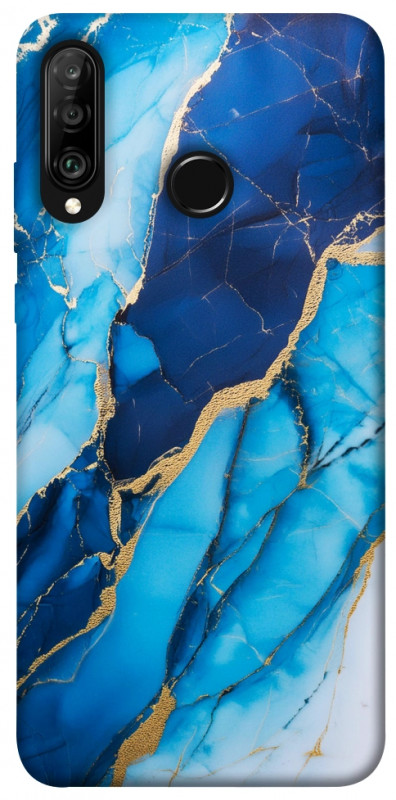 Чехол itsPrint Blue marble для Huawei P30 lite, мрамор, купить оптом с доставкой