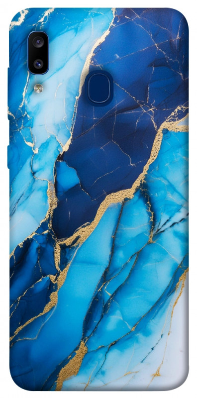 Чехол itsPrint Blue marble для Samsung Galaxy A20 / A30, мрамор, купить оптом с доставкой
