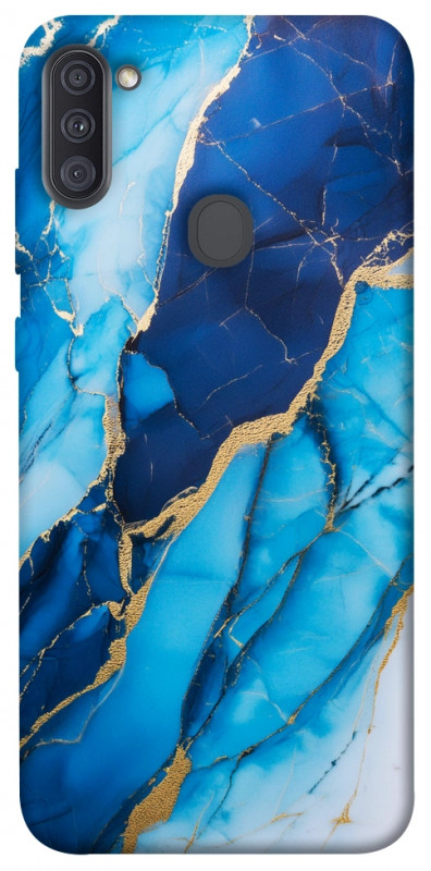 Чехол itsPrint Blue marble для Samsung Galaxy A11, мрамор, купить оптом с доставкой