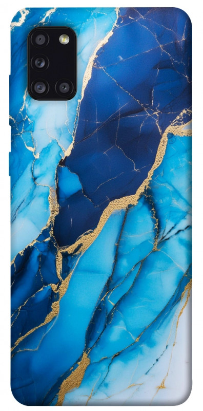 Чехол itsPrint Blue marble для Samsung Galaxy A31, мрамор, купить оптом с доставкой