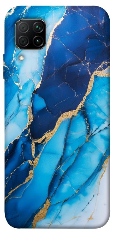 Чехол itsPrint Blue marble для Huawei P40 Lite, мрамор, купить оптом с доставкой