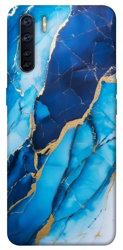 Чехол itsPrint Blue marble для Oppo A91, мрамор, купить оптом с доставкой