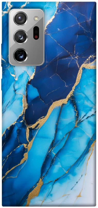 Чехол itsPrint Blue marble для Samsung Galaxy Note 20 Ultra, мрамор, купить оптом с доставкой