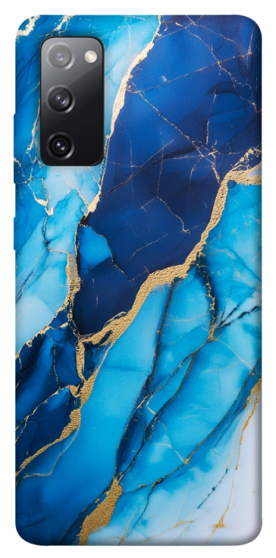 Чехол itsPrint Blue marble для Samsung Galaxy S20 FE, мрамор, купить оптом с доставкой