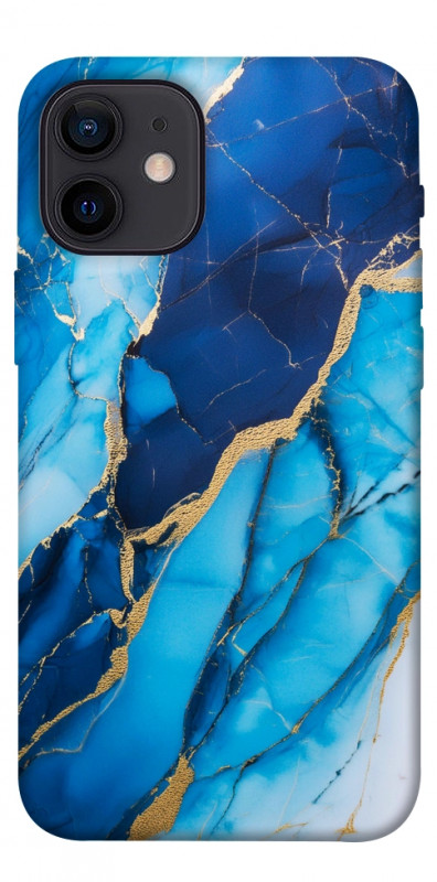 Чохол itsPrint Blue marble для Apple iPhone 12 mini (5.4"), мармур, купити оптом з доставкою