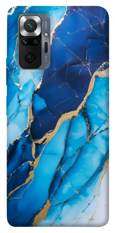 Чехол itsPrint Blue marble для Xiaomi Redmi Note 10 Pro, мрамор, купить оптом с доставкой