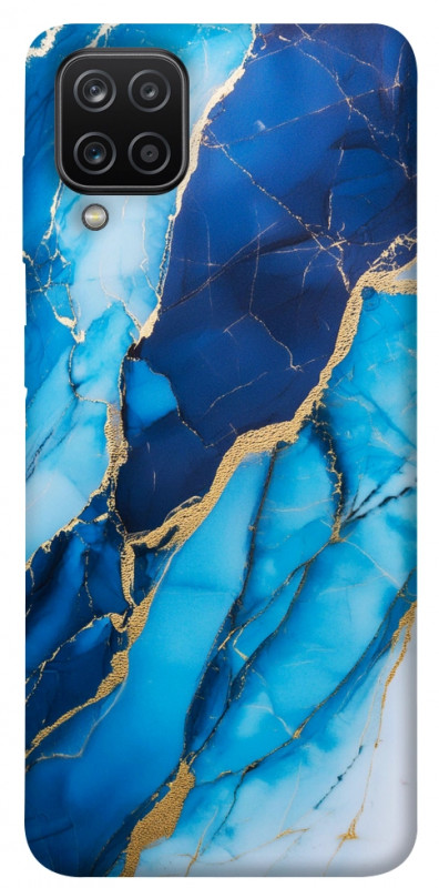 Чехол itsPrint Blue marble для Samsung Galaxy A12, мрамор, купить оптом с доставкой