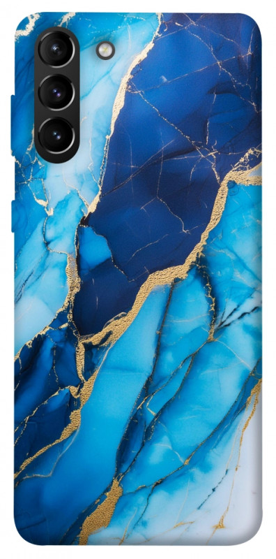 Чехол itsPrint Blue marble для Samsung Galaxy S21+, мрамор, купить оптом с доставкой
