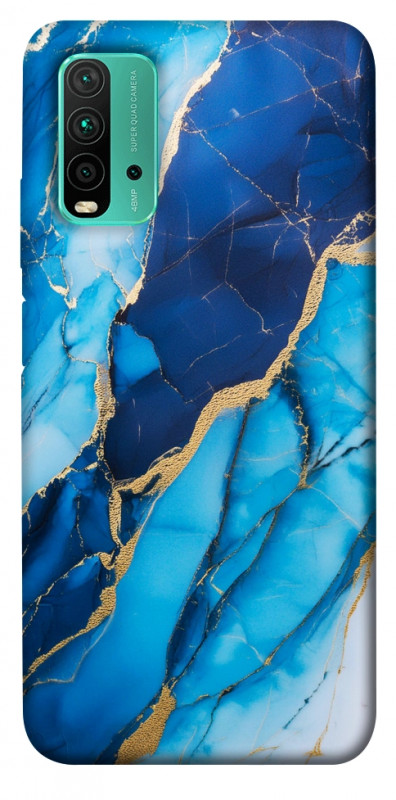 Чехол itsPrint Blue marble для Xiaomi Redmi Note 9 4G / Redmi 9 Power / Redmi 9T, мрамор, купить оптом с доставкой