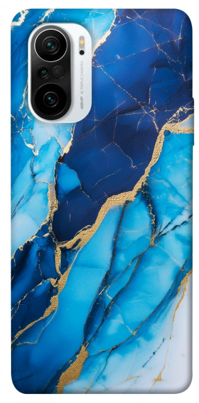 Чехол itsPrint Blue marble для Xiaomi Redmi K40 / K40 Pro / K40 Pro+ / Poco F3, мрамор, купить оптом с доставкой