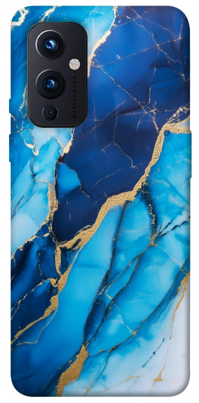 Чехол itsPrint Blue marble для OnePlus 9, мрамор, купить оптом с доставкой