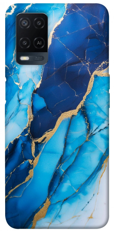 Чехол itsPrint Blue marble для Oppo A16s / A16, мрамор, купить оптом с доставкой