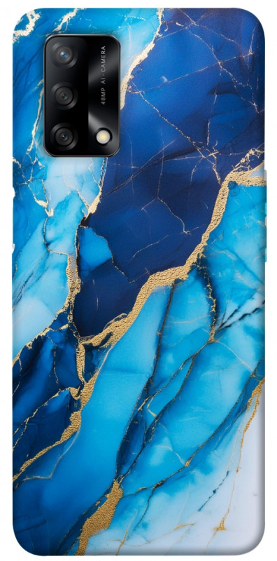 Чехол itsPrint Blue marble для Oppo A74 4G, мрамор, купить оптом с доставкой
