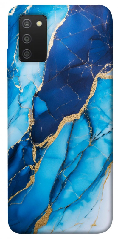 Чехол itsPrint Blue marble для Samsung Galaxy A03s, мрамор, купить оптом с доставкой
