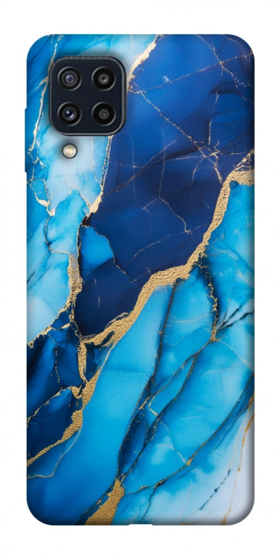 Чехол itsPrint Blue marble для Samsung Galaxy M32, мрамор, купить оптом с доставкой