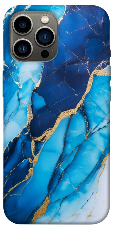 Чехол itsPrint Blue marble для Apple iPhone 13 Pro Max (6.7"), мрамор, купить оптом с доставкой