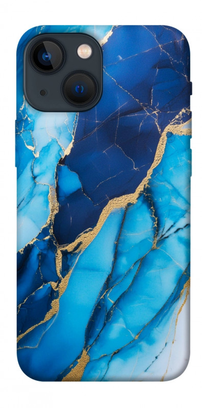 Чехол itsPrint Blue marble для Apple iPhone 13 mini (5.4"), мрамор, купить оптом с доставкой