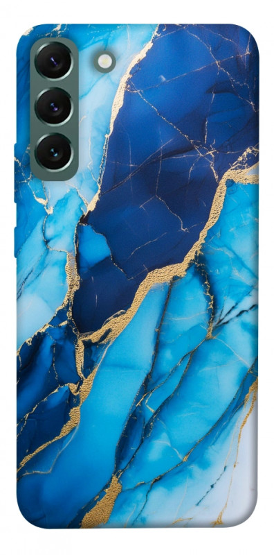 Чехол itsPrint Blue marble для Samsung Galaxy S22+, мрамор, купить оптом с доставкой