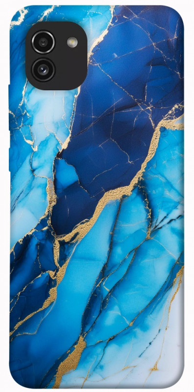 Чохол itsPrint Blue marble для Samsung Galaxy A03, мармур, купити оптом з доставкою