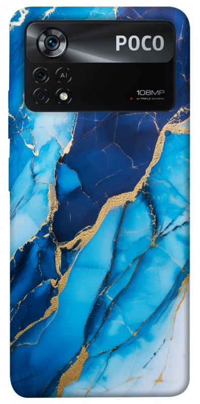 Чехол itsPrint Blue marble для Xiaomi Poco X4 Pro 5G, мрамор, купить оптом с доставкой