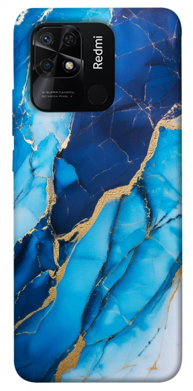 Чехол itsPrint Blue marble для Xiaomi Redmi 10C, мрамор, купить оптом с доставкой