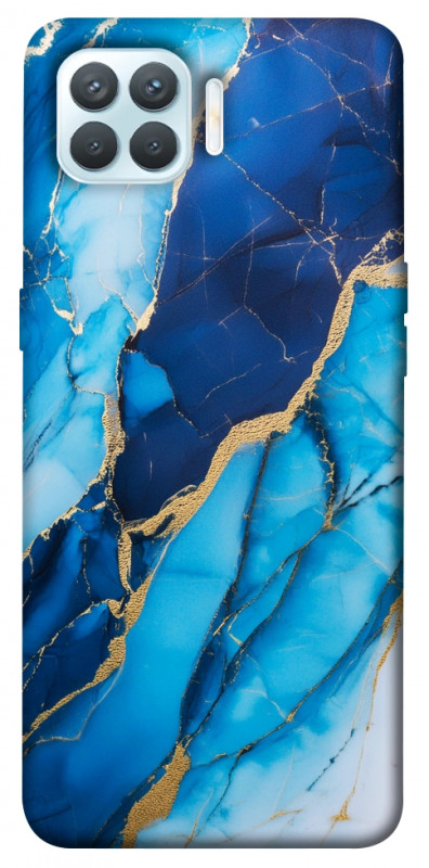 Чехол itsPrint Blue marble для Oppo F17 Pro, мрамор, купить оптом с доставкой
