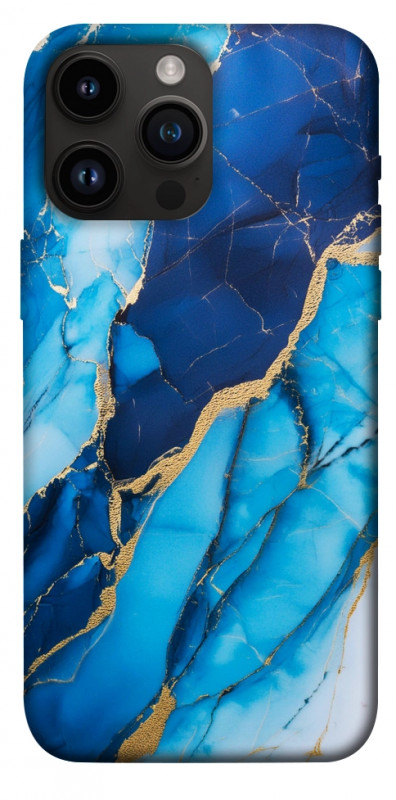 Чехол itsPrint Blue marble для Apple iPhone 14 Pro Max (6.7"), мрамор, купить оптом с доставкой
