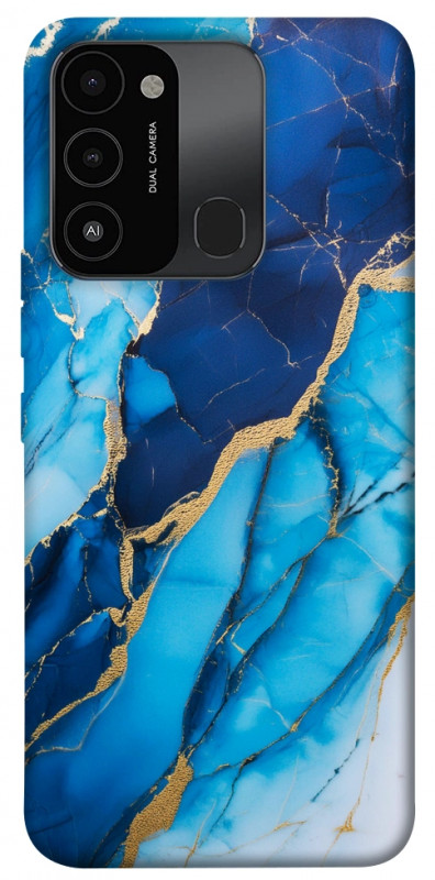 Чехол itsPrint Blue marble для TECNO Spark 8C, мрамор, купить оптом с доставкой