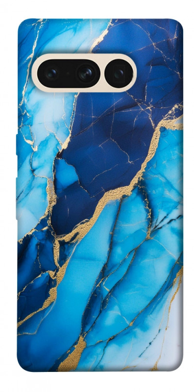 Чехол itsPrint Blue marble для Google Pixel 7 Pro, мрамор, купить оптом с доставкой