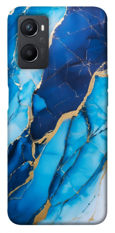 Чехол itsPrint Blue marble для Oppo A96, мрамор, купить оптом с доставкой