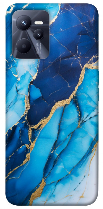 Чехол itsPrint Blue marble для Realme C35, мрамор, купить оптом с доставкой