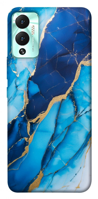 Чехол itsPrint Blue marble для Infinix Hot 12 Play, мрамор, купить оптом с доставкой