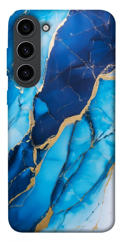 Чехол itsPrint Blue marble для Samsung Galaxy S23, мрамор, купить оптом с доставкой