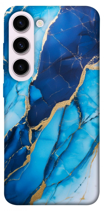 Чехол itsPrint Blue marble для Samsung Galaxy S23+, мрамор, купить оптом с доставкой
