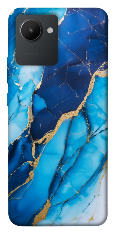 Чехол itsPrint Blue marble для Realme C30s, мрамор, купить оптом с доставкой
