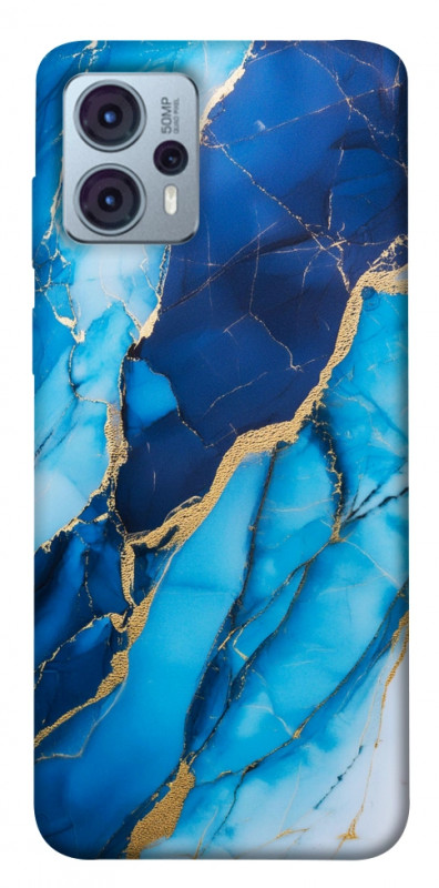 Чехол itsPrint Blue marble для Motorola Moto G23, мрамор, купить оптом с доставкой