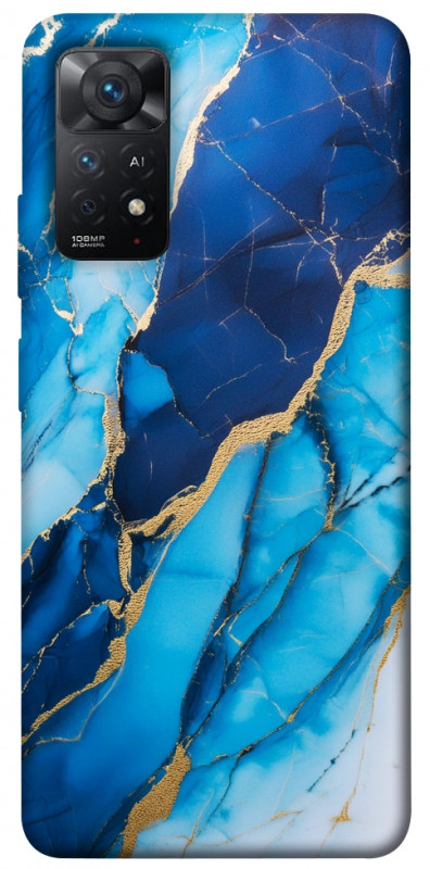 Чехол itsPrint Blue marble для Xiaomi Redmi Note 11 Pro 4G/5G, мрамор, купить оптом с доставкой
