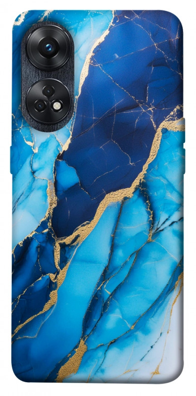 Чехол itsPrint Blue marble для Oppo Reno 8 T 4G, мрамор, купить оптом с доставкой
