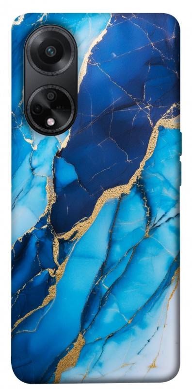 Чехол itsPrint Blue marble для Oppo A58 4G, мрамор, купить оптом с доставкой